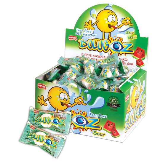 Dolugoz Guma de mestecat cu Aromă Acrișoară de Pepene Verde – Gust Intens, Textură Perfectă, 3g Engros