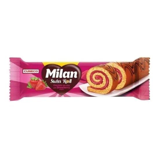 Rulada cu crema de capsuni Milan, 300g Engros
