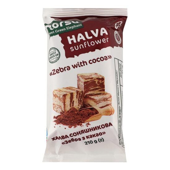 Halva de floarea soarelui „Zebra” Norsu cu cacao 210g Engros