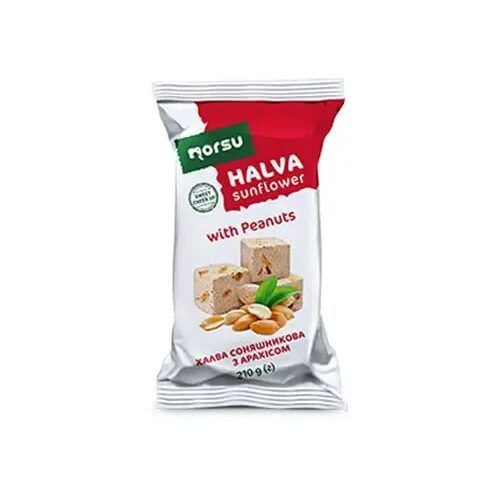 Halva de floarea soarelui „Zebra” Norsu cu arahide 210g Engros