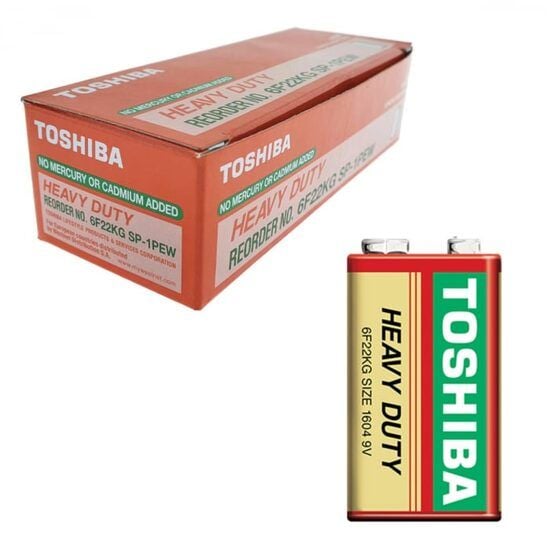 Baterie Super Heavy Zinc Toshiba 9V, set 10 bucati Engros