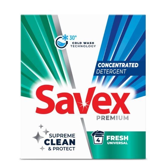 Detergent Savex Premium 2in1 Fresh, 320 g – Curățare și prospețime Engros