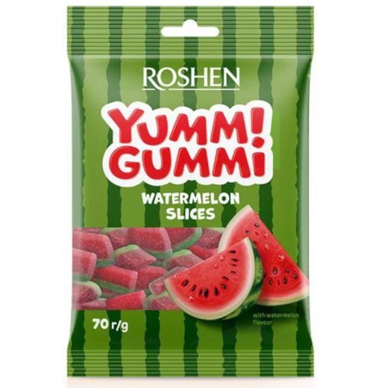 Jeleuri Felii Pepene Verde Roshen Yummi Gummi 70g Engros