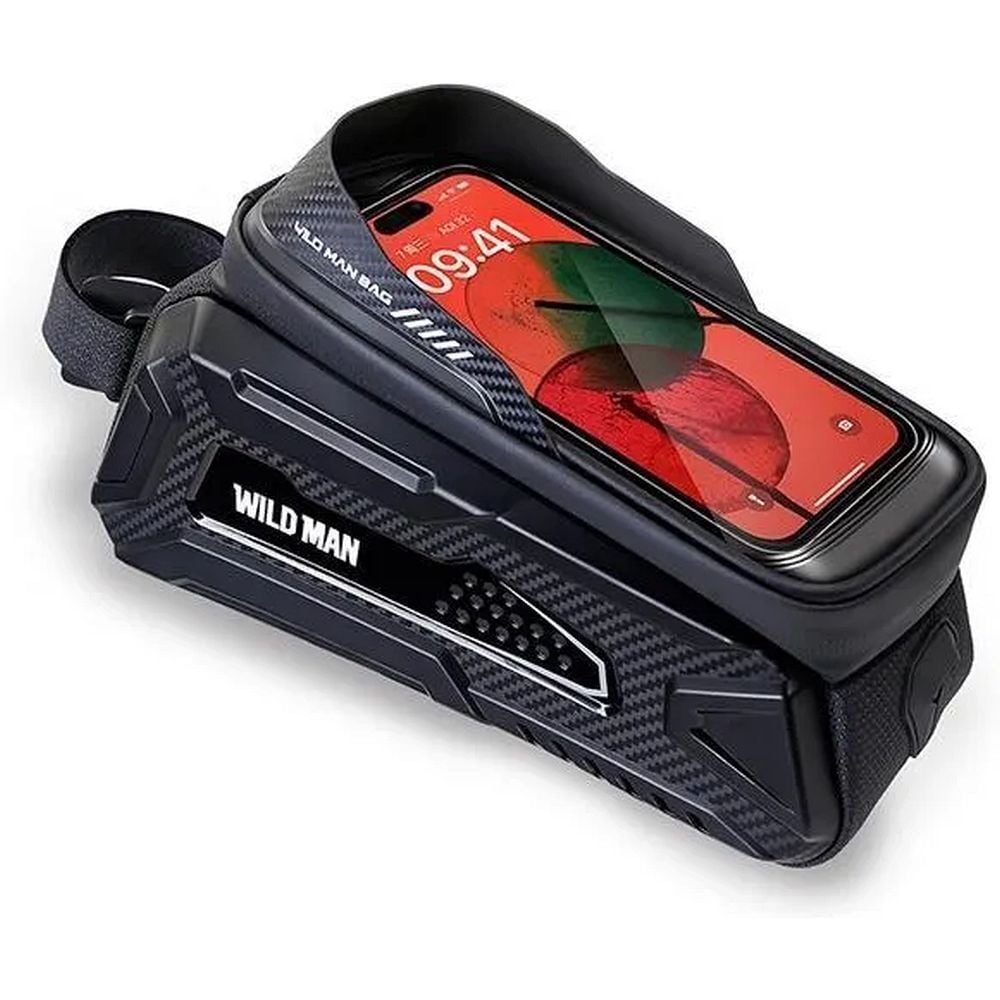 Geanta Cadru Bicicleta, 2L, Fermoar, Wildman M30, Negru Engros