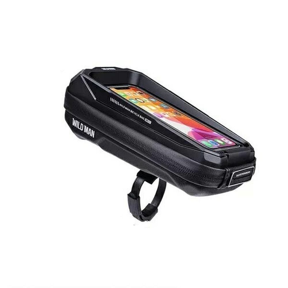 Geanta Cadru Bicicleta, 0.6L, Fermoar, Wildman MS33, Negru Engros