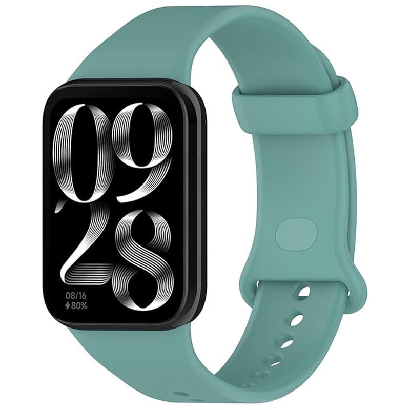 Curea Sport pentru Xiaomi Mi Band 8 Pro / Band 9 Pro / RedMi Watch 4, Ajustabila cu buton, Silicon, Verde Engros