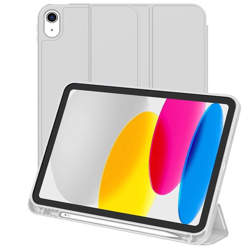 Husa cu Suport Pix pentru iPad 10 2022/2024, iPad 11 2025, Protectie completa, Pliabila, Gri Engros