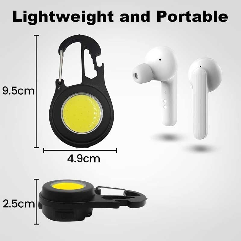 Mini-Lanternă LED COB cu Magnet, Multifuncțională, Încărcare USB-C, Classlights Engros