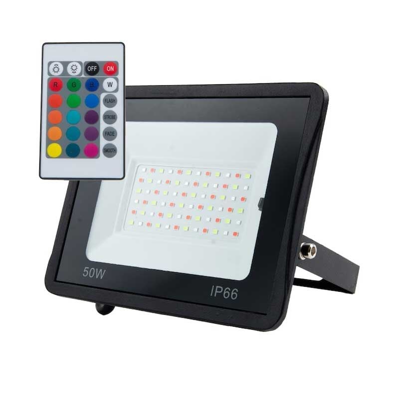 Proiector Led RGB - 220V, cu Telecomanda, Putere 100W ElectroAZ Engros