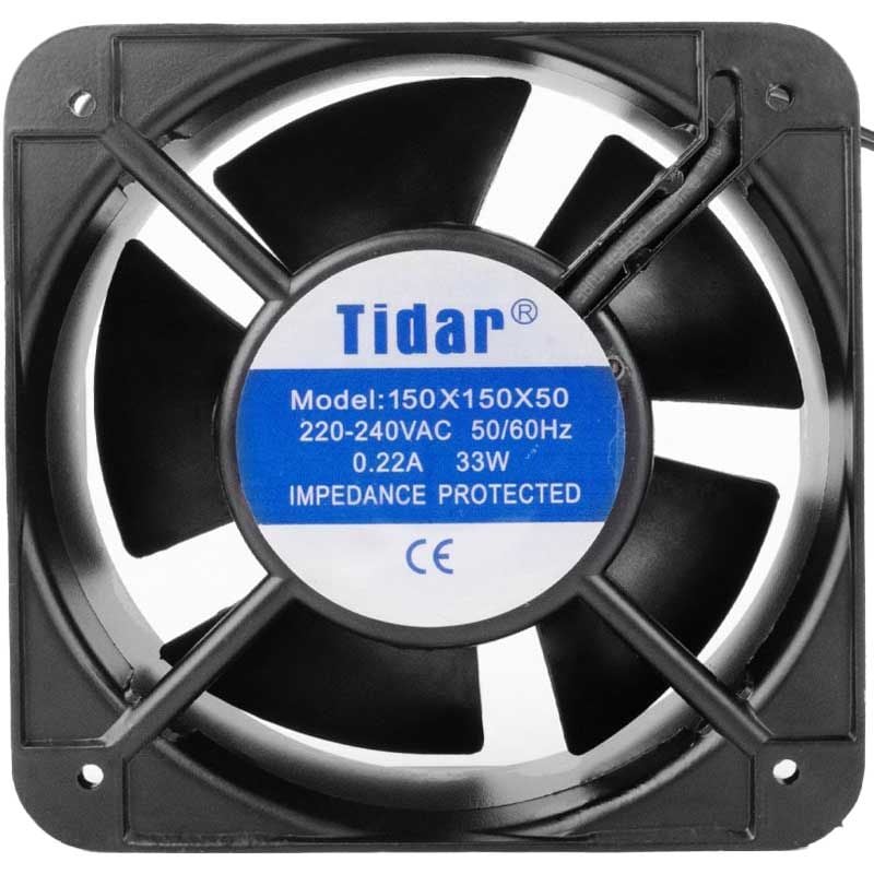 Cooler Ventilator 220V, 150x150x50mm Engros