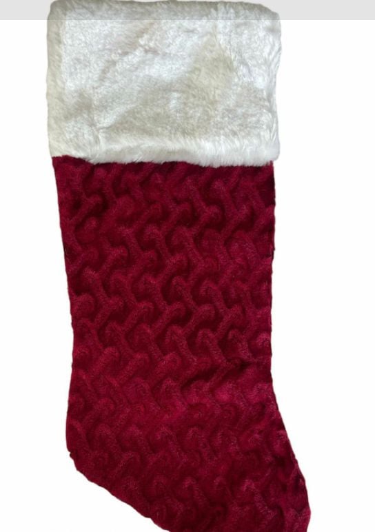 Ciorap textil de Craciun, 42 x 18 cm