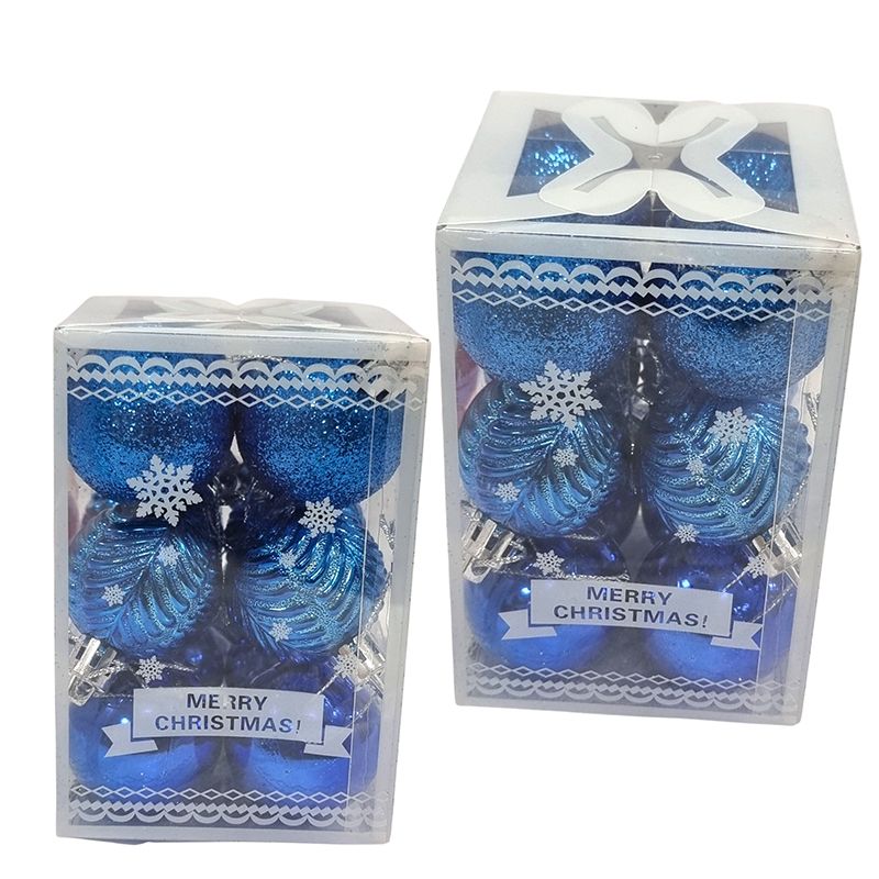 Globuri de plastic pentru Brad sau decoratiuni, 12/buc pe set 4 cm