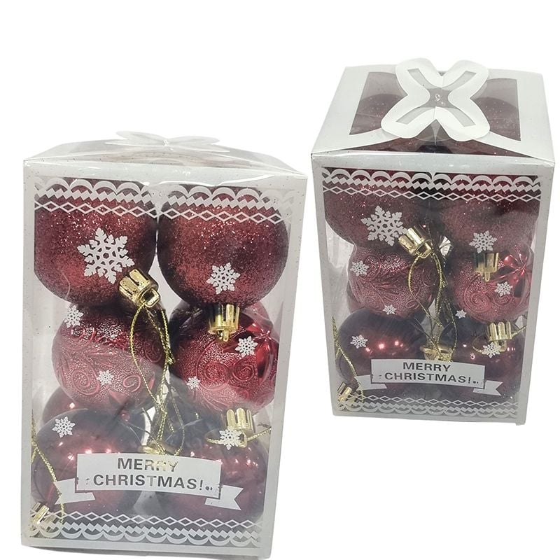Globuri de plastic pentru Brad sau decoratiuni, 12/buc pe set 5 cm