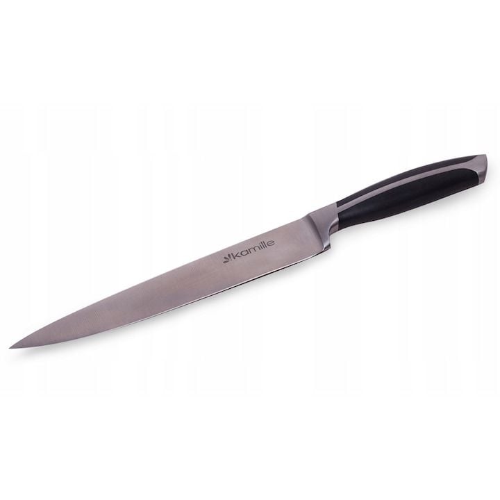 Cutit Engros de bucatarie Kamille KM-5119, din inox, antiderapant, 20x33.5cm