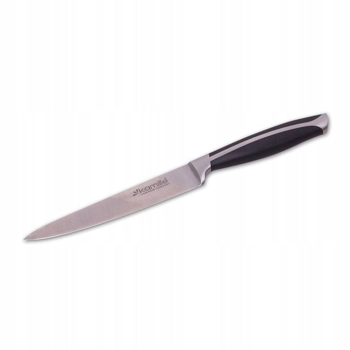 Cutit Engros de bucatarie universal Kamille 23,5cm , din otel inoxidabil, maner antiderapant