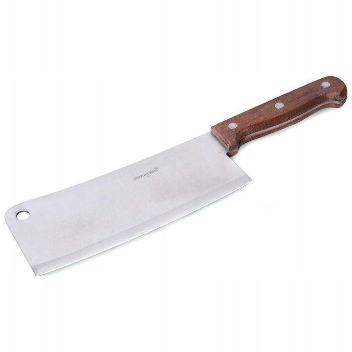 Cutit Engros universal din otel Kamille, 18cm, cu maner din lemn, rezistent la uzura, pentru carne si legume
