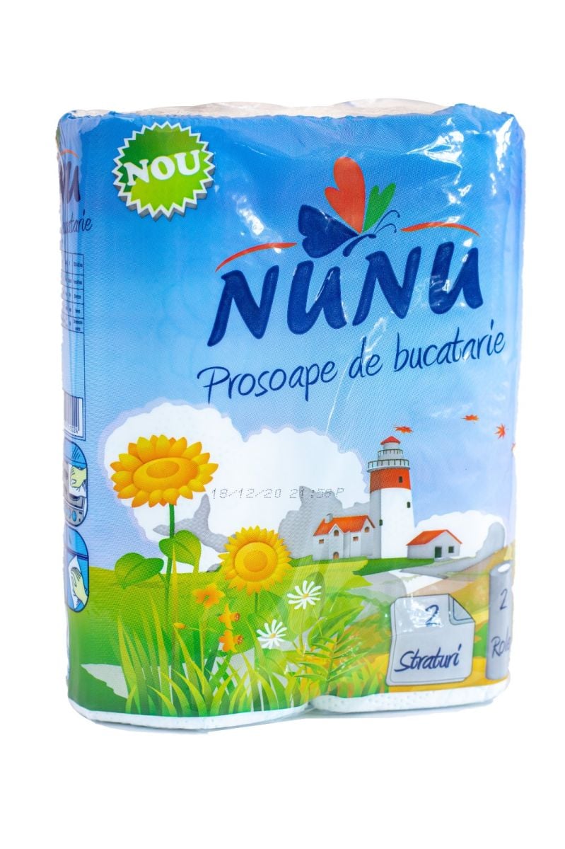 Prosoape de bucatarie Engros, set 2 role, 2 straturi, Nunu