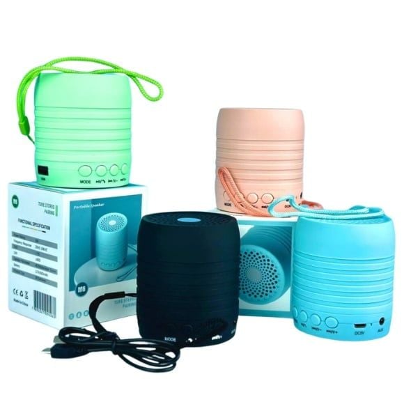 BOXA MINI PORTABILA M 6 FM BLUETHOOT MICROSD USB