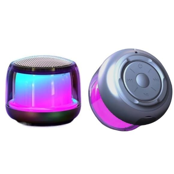 MINI BOXA LUMINI RGB S 300 BLUETHOOT MICROSD AUX