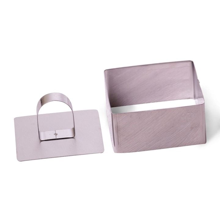 Forma Engros de prajituri, Kamille, din Inox, 8x8x4.5cm, argintiu