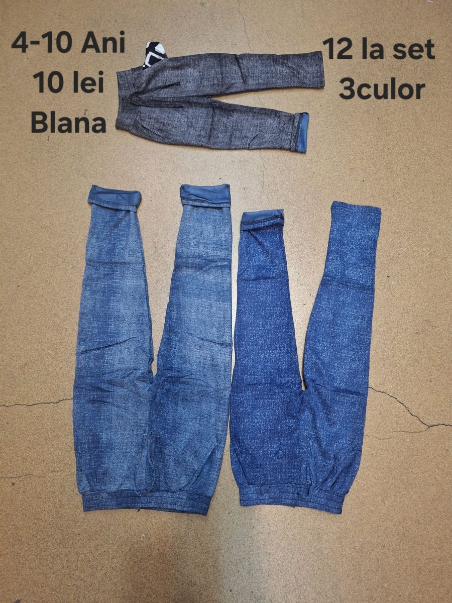 Pantaloni imblaniti Engros pentru copii, mix culori