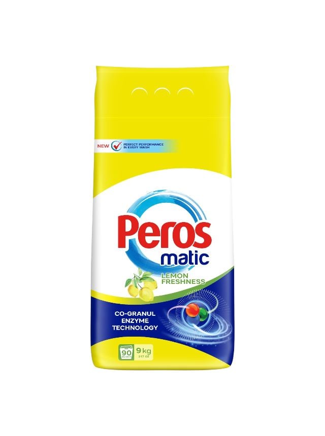 Detergent de rufe Engros, pudra, Peros, 9 kg, lamaie