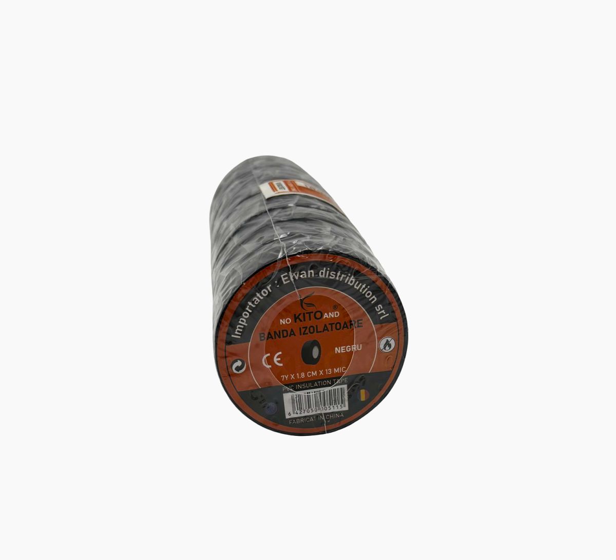 Banda izolatoare 7 Yard Neagra (10 Buc/Set) En-gross