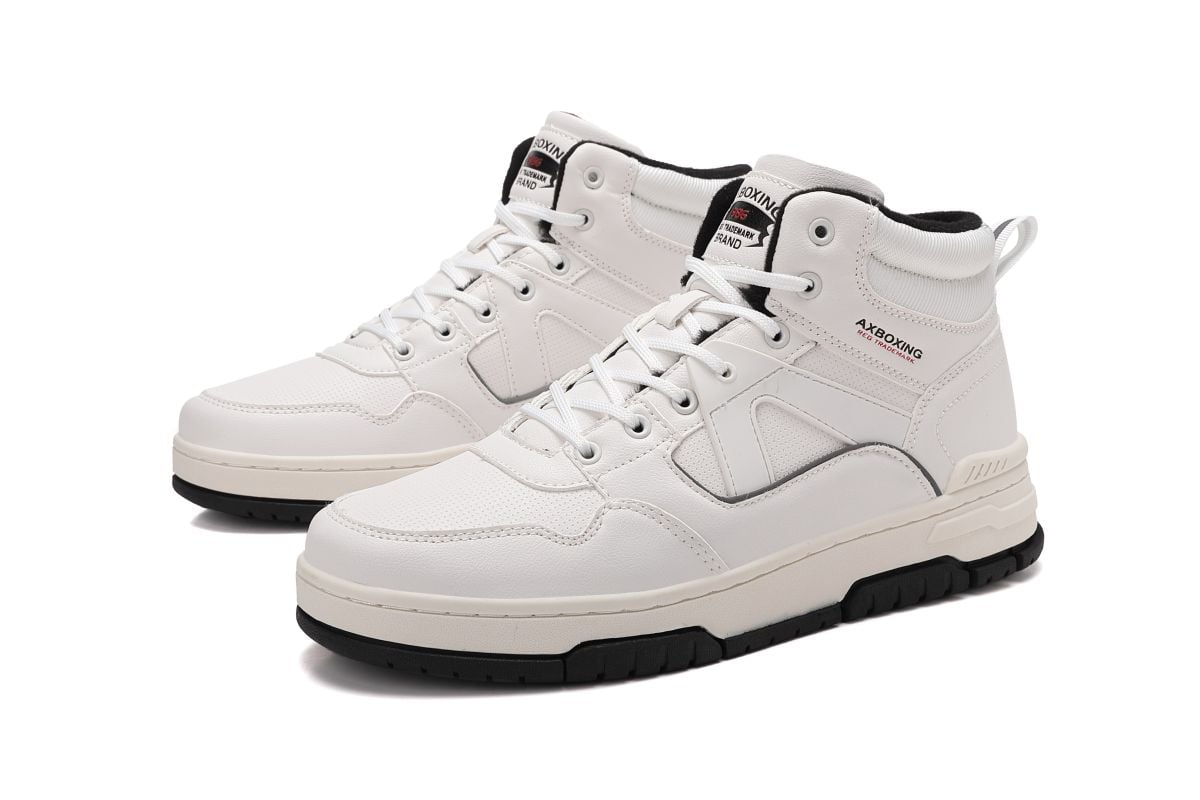 Ghete Dama si Adolescenti, Imblanite, Piele Ecologica, Inchidere Siret, Design Modern, Engross, Marimi 36-41, 8buc/bax alb