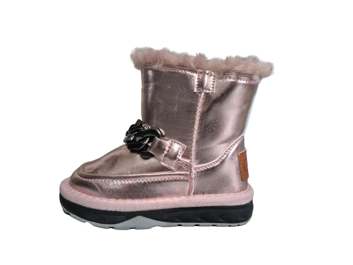Ghete Fete Iarna, Accesoriu Lant , CGM, Interior Imblanit, Inchidere Fermoar , Impermeabile, Engross, Marimi 22-27, 8buc/bax roz
