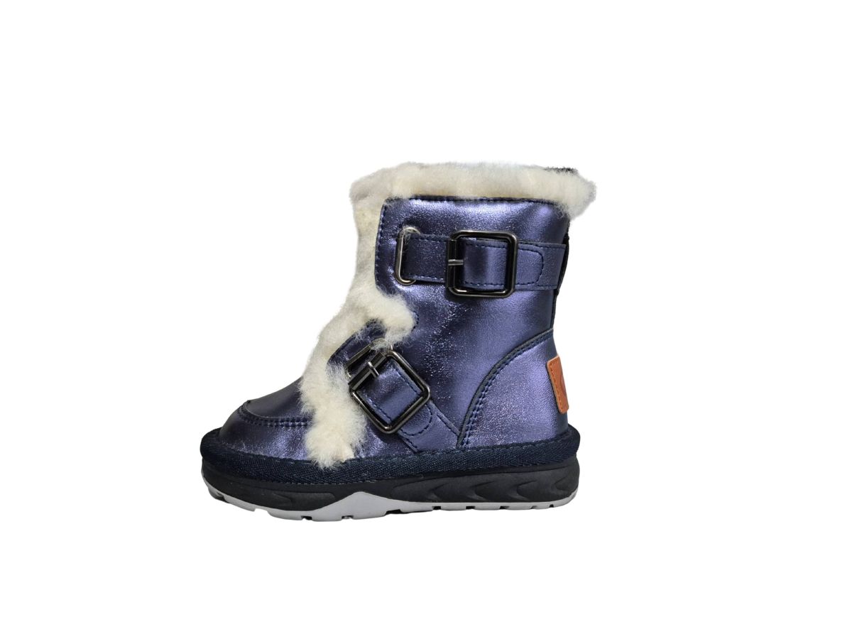 Ghete Fete Iarna, CGM, Model cu Catarame, Interior Imblanit, Inchdere Fermoar, Impermeabile, Talpa Antiderapanta, Engross, Marimi 27-32, 8buc/bax indigo