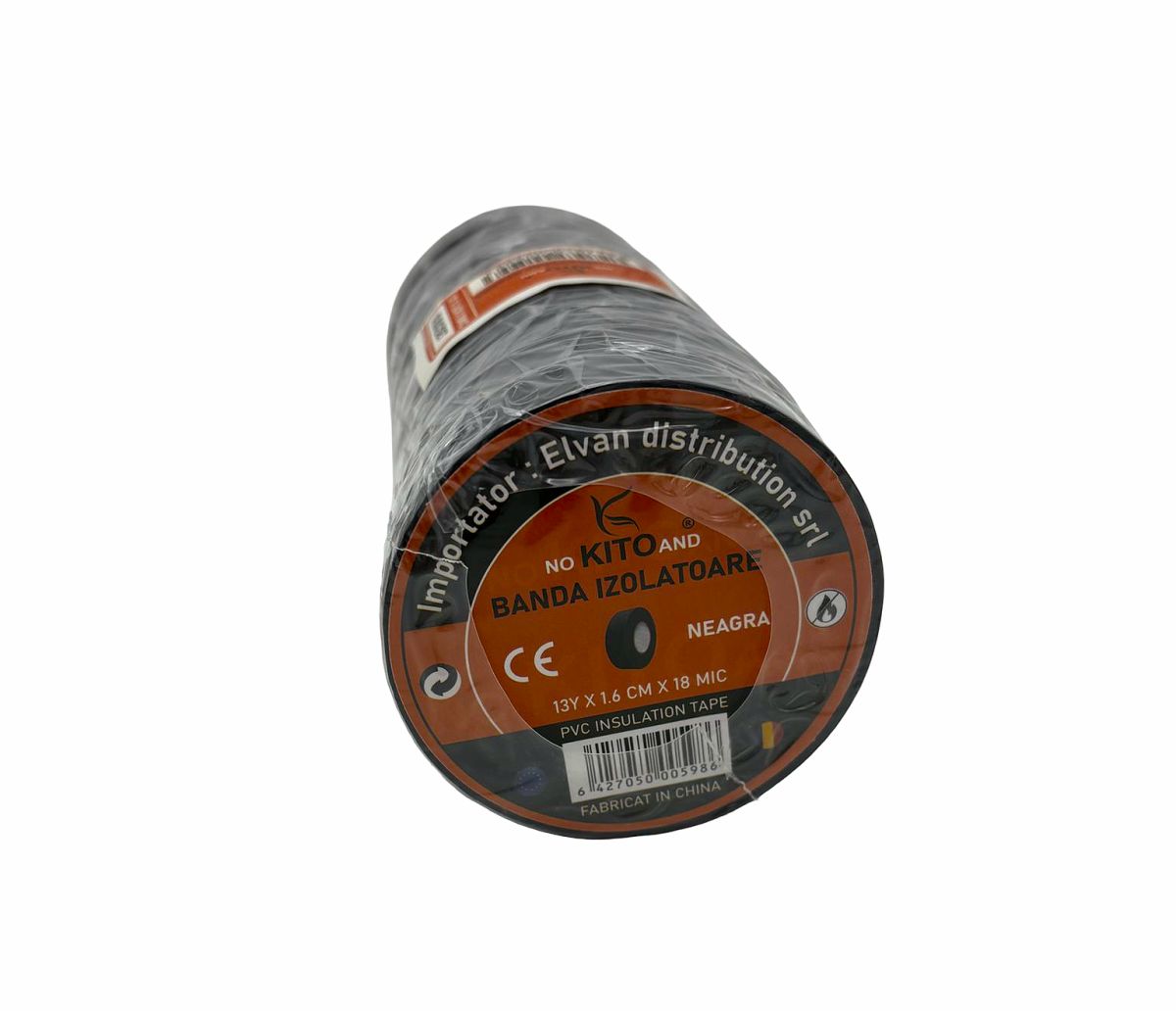 Banda izolatoare 13 Yard Neagra (10 Buc/Set) En-gross