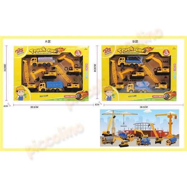 Set santier cu vehicule constructii pullback Engros