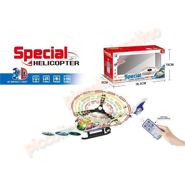 Elicopter multifunctional RC cu proiector Engros