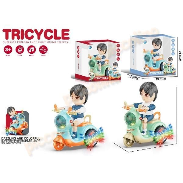 Tricicleta electrica cu cascadorii rotative L&M Engros
