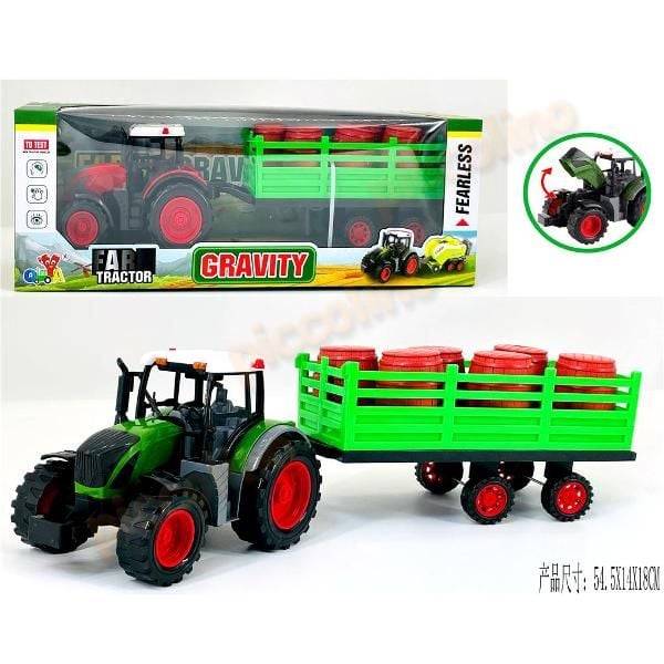 Tractor cu remorca frictiune - transport butoaie Engros
