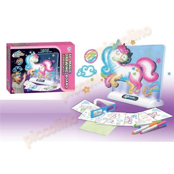Tabla de desen cu lumini 3D Unicorn Engros
