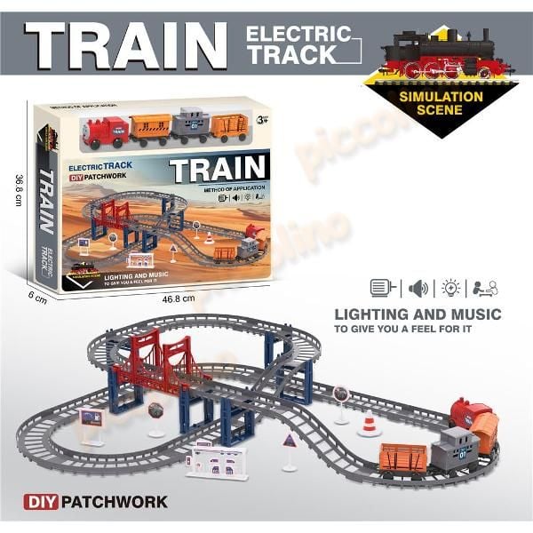 Circuit cu locomotiva electrica si pod suspendat Engros