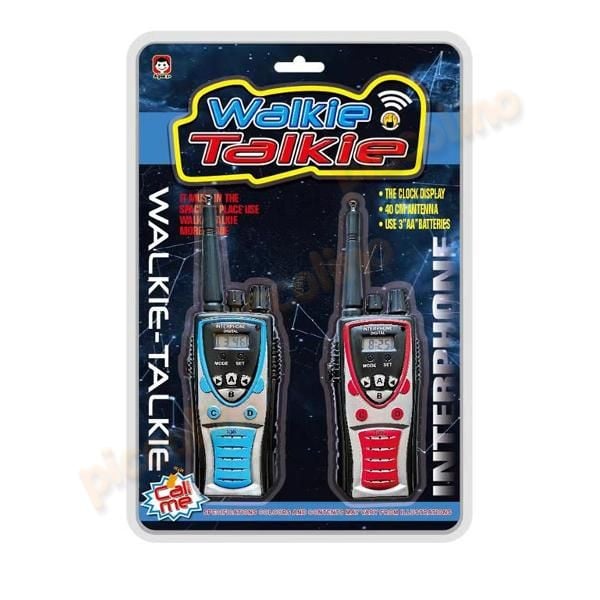 Set walkie talkie cu display orar digital Engros
