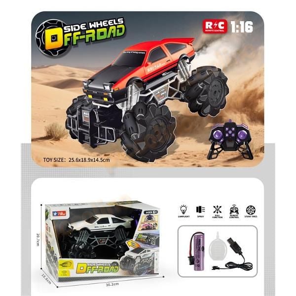 Masina RC off-road, efect fum, rasucire, functie demonstratie Engros