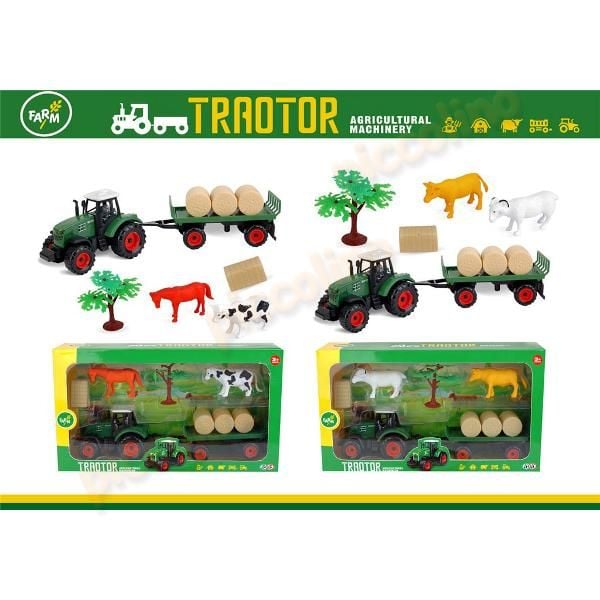 Set ferma cu animale - Tractor cu remorca 396 Engros