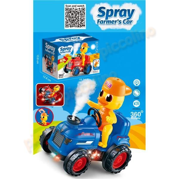 Jucarie electrica Ratusca tractorist L&M cu functie fum Engros
