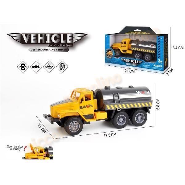Camion cisterna cu deschidere usi si capota, mecanism pullback Engros
