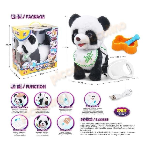Panda plus muzical, cu lesa, functie mers, sunet, cu senzor atingere Engros
