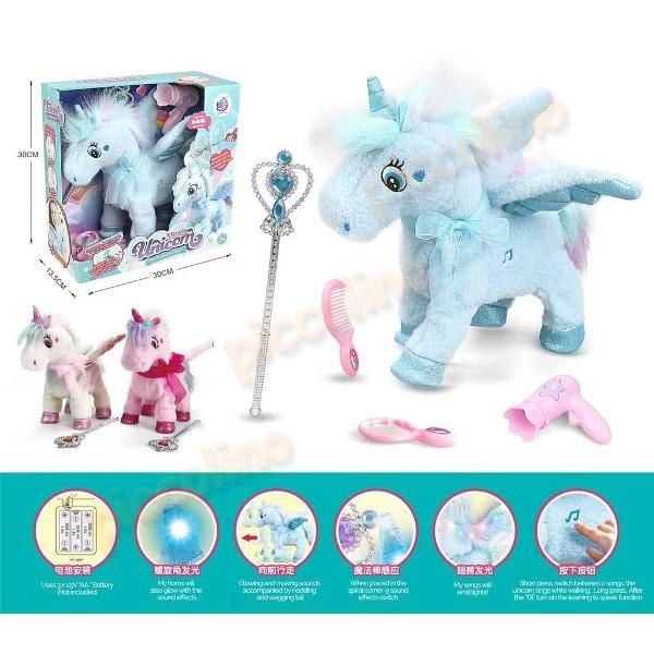 Unicorn plus electric cu atingere, bagheta, pieptan, oglinda si uscator de par Engros