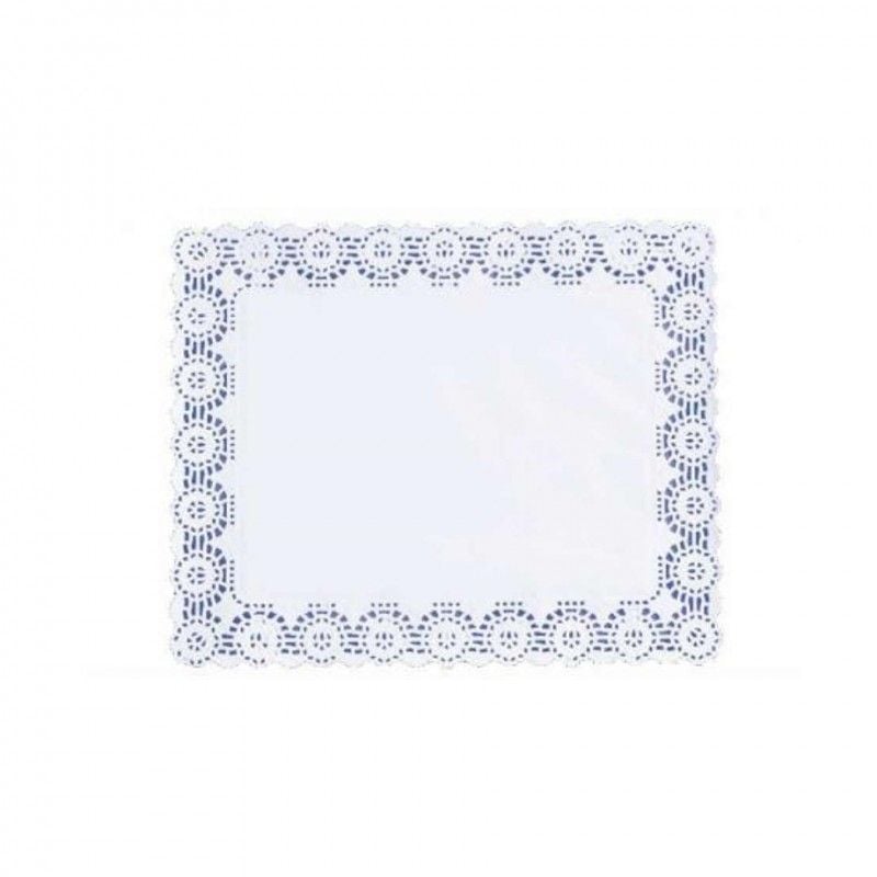 DANTELE DIN HARTIE PATRATE 18X25 cm (100buc/set)