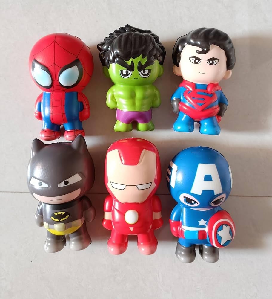 Figurine Squishy Supereroi – 15 cm,En-gros