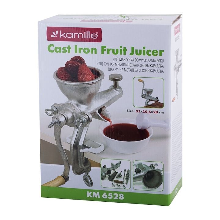 Storcator Engros manual de fructe, Kamille, din Fonta, Argintiu