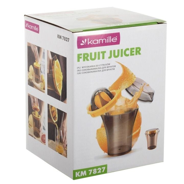 Storcator Engros de citrice Kamille, cu recipient, 600ml, 15x11cm