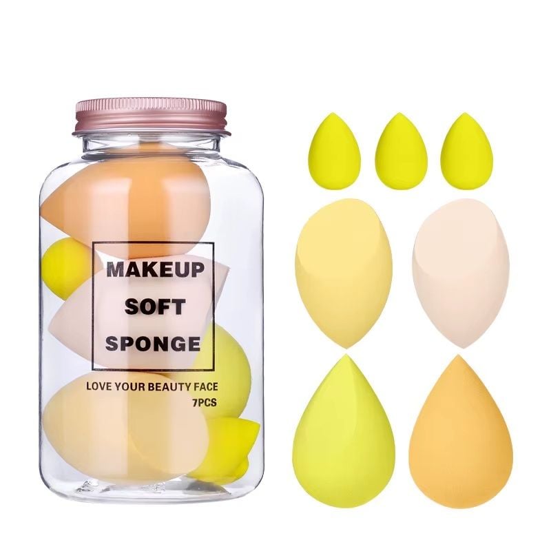 Set 7 Buretei de Machiaj Beauty Blender 03, Sela Jaune engross