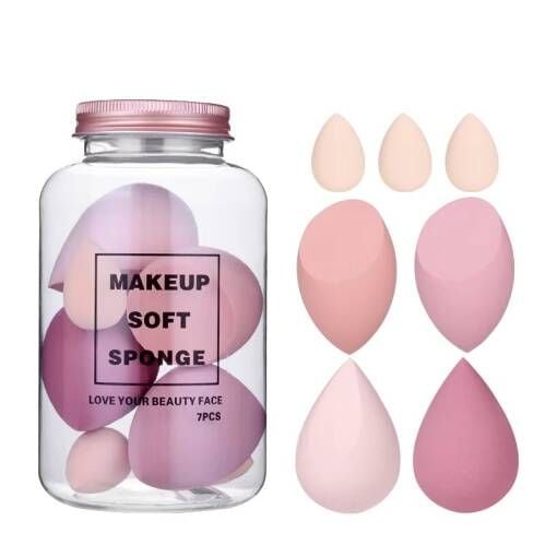 Set 7 Buretei de Machiaj Beauty Blender 02, Sela Rose engross